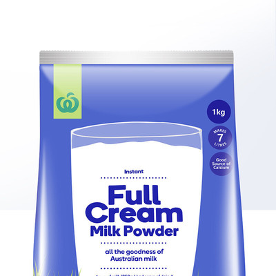 全脂與脫脂即沖奶粉包裝設計案例賞析